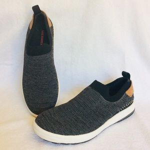 Merrell gridway moc shoe slip on black women 9/40